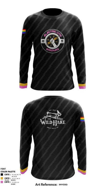 Electric city shockerz 55018985 Long Sleeve Performance Shirt - 4