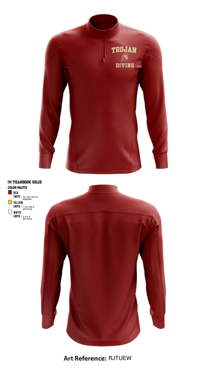 University Of Southern California Diving 38780209 Quarter Zip Jacket - 3