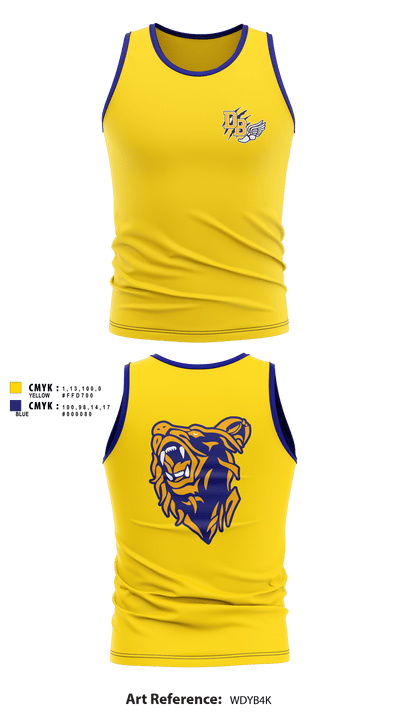 David Brearley High School Track 63405109 Men's Track Singlet - 1
