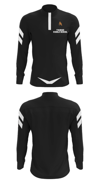 Quarter Zip Jacket, Thorne Middle School, Spirit Store, Teamtime, Team time, sublimation, custom sports apparel, team uniforms, spirit wear, spiritwear, sports uniforms, custom shirts, team store, custom team store, fundraiser sports, apparel fundraiser