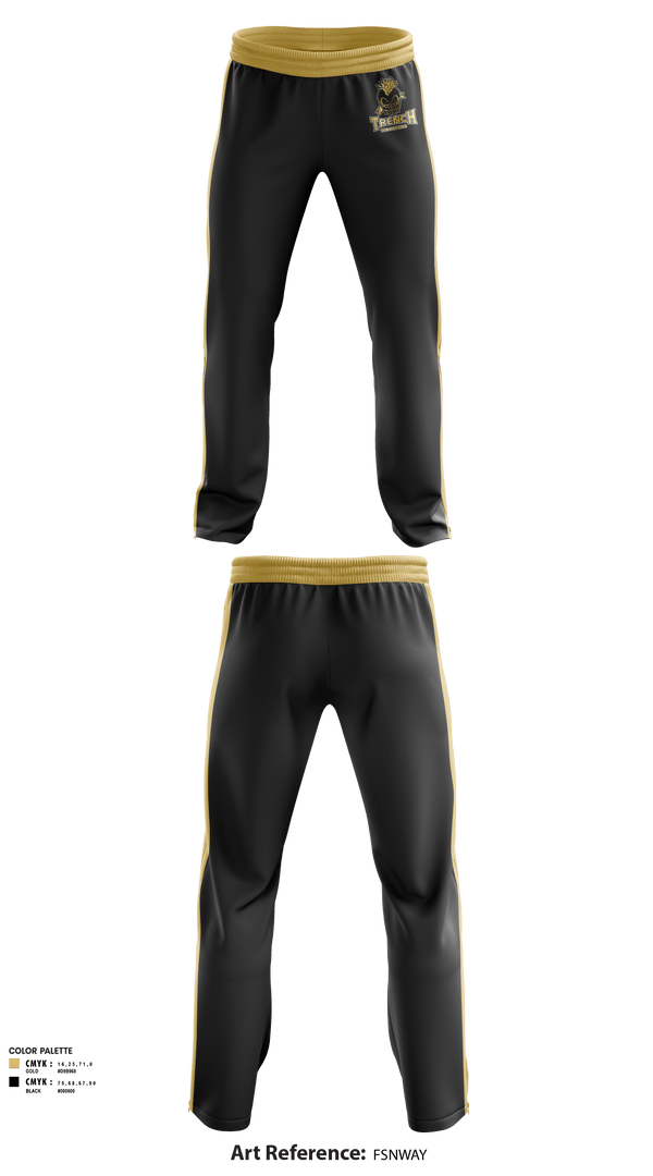 Sweatpants, TRENCH WARRIORS, Football, Teamtime, Team time, sublimation, custom sports apparel, team uniforms, spirit wear, spiritwear, sports uniforms, custom shirts, team store, custom team store, fundraiser sports, apparel fundraiser