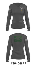 Huron High School Golf 87318212 Women's Long Sleeve V-neck Shirt - 27