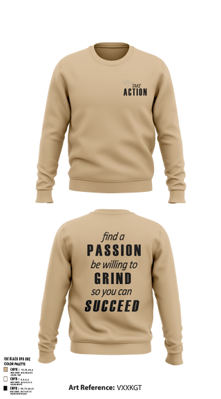 Crew Neck Sweatshirt, Take Action, Spirit Store, Teamtime, Team time, sublimation, custom sports apparel, team uniforms, spirit wear, spiritwear, sports uniforms, custom shirts, team store, custom team store, fundraiser sports, apparel fundraiser