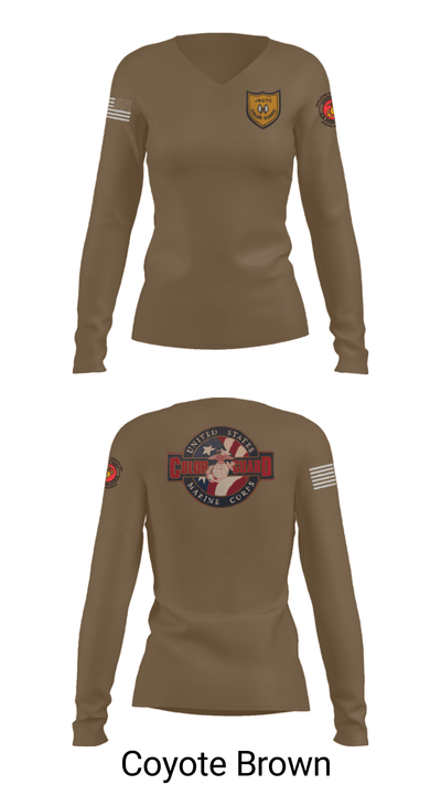 Colorguard 93343371 Women's Long Sleeve V-neck Shirt - 37