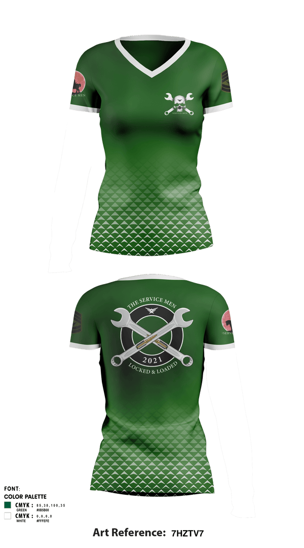 Women's Short Sleeve Vneck Shirt, The ServicemenThe Servicemen, , Teamtime, Team time, sublimation, custom sports apparel, team uniforms, spirit wear, spiritwear, sports uniforms, custom shirts, team store, custom team store, fundraiser sports, apparel fundraiser