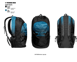 Gear Bag, Valley Center High School, Women's Volleyball, Teamtime, Team time, sublimation, custom sports apparel, team uniforms, spirit wear, spiritwear, sports uniforms, custom shirts, team store, custom team store, fundraiser sports, apparel fundraiser