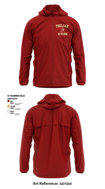 University Of Southern California Diving 38780209 Windbreaker - 3