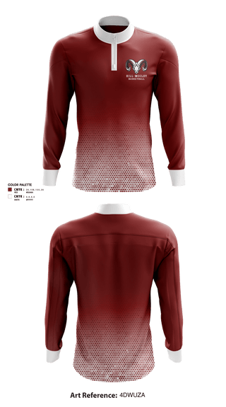 Quarter Zip Jacket, Hill-McCloy High School Basketball, Men's Basketball, Teamtime, Team time, sublimation, custom sports apparel, team uniforms, spirit wear, spiritwear, sports uniforms, custom shirts, team store, custom team store, fundraiser sports, apparel fundraiser