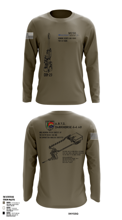 4-4 ARMT 94073583 Long Sleeve Performance Shirt - 51