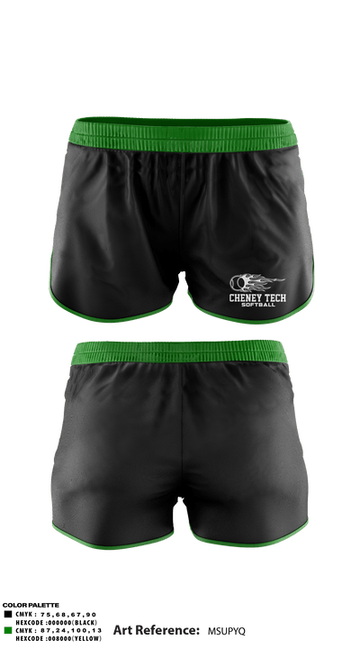 Howell Cheney Technical High School Softball 84997147 Track Shorts - 3