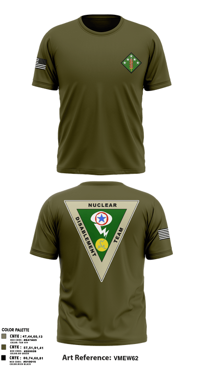 Nuclear Disablement Team 21416676 Short Sleeve Performance Shirt - 56