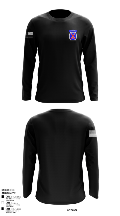 10th Mountain Division 62938119 Long Sleeve Performance Shirt - 1