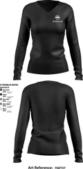Stealth customs 84323734 Women's Long Sleeve V-neck Shirt - 3