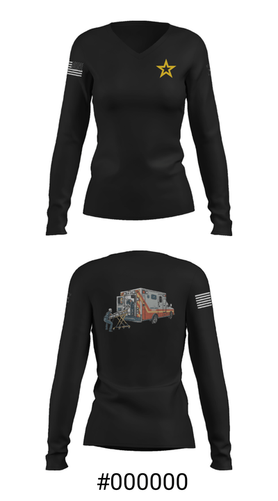 Cavalier Battalion 59114160 Women's Long Sleeve V-neck Shirt - 37