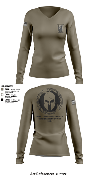 Women's Long Sleeve Vneck Shirt, , Army, Teamtime, Team time, sublimation, custom sports apparel, team uniforms, spirit wear, spiritwear, sports uniforms, custom shirts, team store, custom team store, fundraiser sports, apparel fundraiser