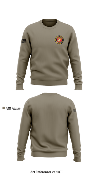Crew Neck Sweatshirt, 3rd Battalion 6th Marines Kilo Company, Marines, Teamtime, Team time, sublimation, custom sports apparel, team uniforms, spirit wear, spiritwear, sports uniforms, custom shirts, team store, custom team store, fundraiser sports, apparel fundraiser