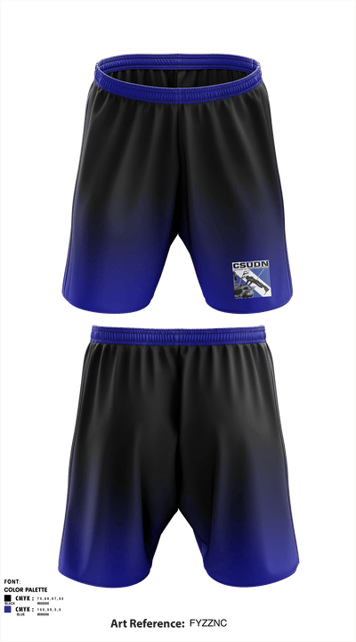 CSUDN- California Sea Urchin Divers NetworkCSUDN- California Sea Urchin Divers Network 32155378 Athletic Shorts With Pockets - 1