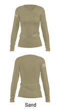 Alcorn State University ROTC 4476508 Women's Long Sleeve V-neck Shirt - 42