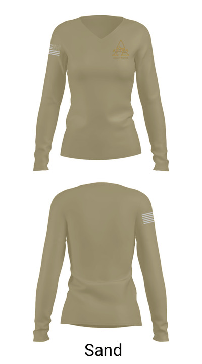 Alcorn State University ROTC 4476508 Women's Long Sleeve V-neck Shirt - 42
