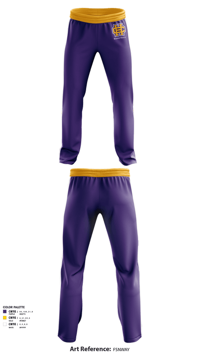 Catholic High School For Boys Basketball 92990024 Sweatpants - 2