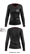 Black Jack Nutrition 30860298 Women's Long Sleeve V-neck Shirt - 1
