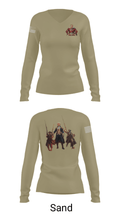 6th BEB Elk Forward  Support Company 17164006 Women's Long Sleeve V-neck Shirt - 42