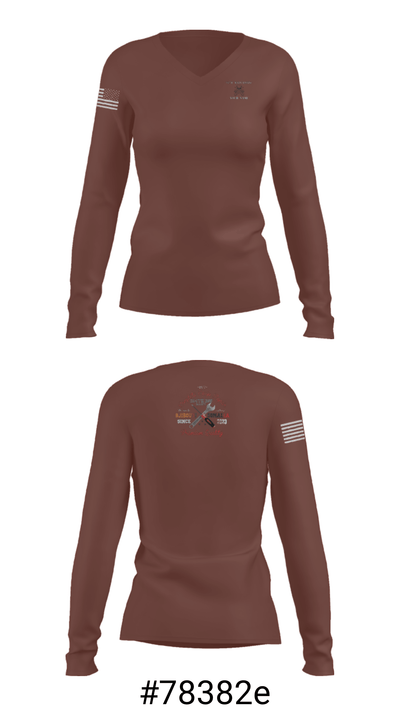 294th  Maintenance 26842643 Women's Long Sleeve V-neck Shirt - 37