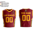 Lady bobcats 62668668 Basketball Uniform - 1
