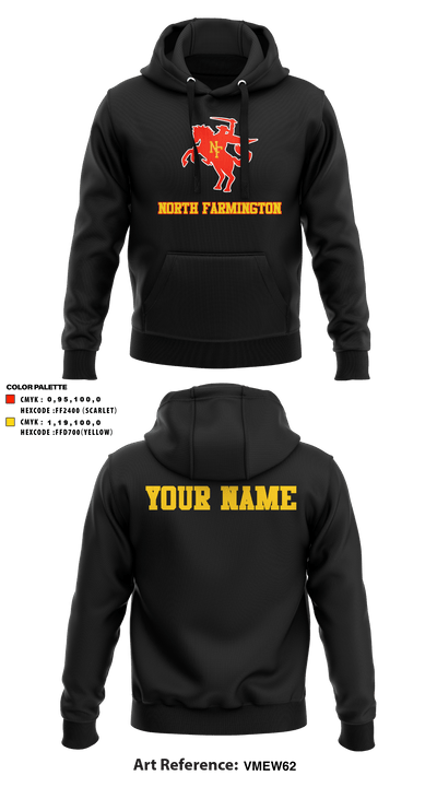 North Farmington High School Basketball 37037275 Hoodie - 37
