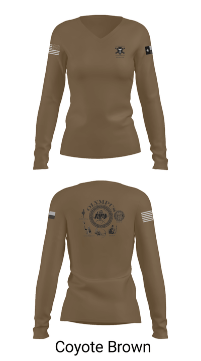 3-133 FA 79966998 Women's Long Sleeve V-neck Shirt - 38