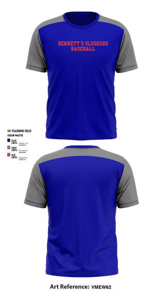 Short Sleeve Performance Shirt, Bennett’s Sluggers, Baseball, Teamtime, Team time, sublimation, custom sports apparel, team uniforms, spirit wear, spiritwear, sports uniforms, custom shirts, team store, custom team store, fundraiser sports, apparel fundraiser