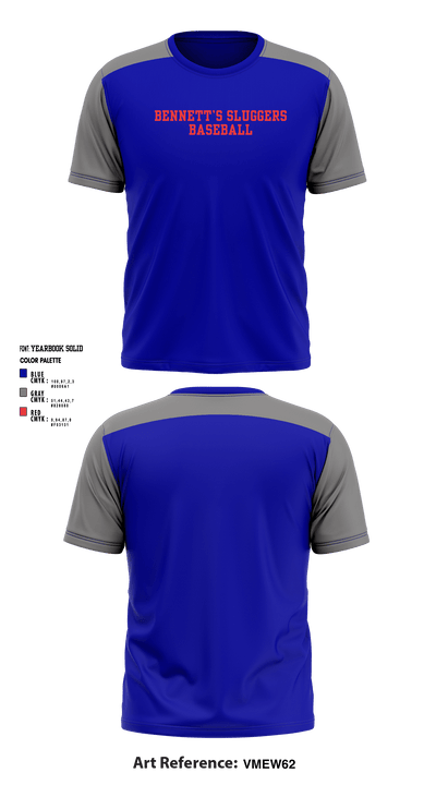Bennett’s Sluggers 49224292 Short Sleeve Performance Shirt - 1