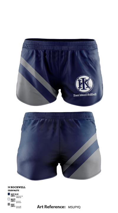 Kent Island Youth Softball 28747832 Women's Shorts - 5