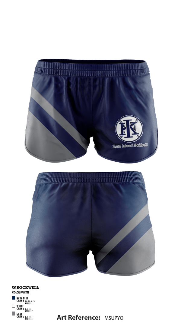 Women's Shorts, Kent Island Youth Softball, Spirit Store, Teamtime, Team time, sublimation, custom sports apparel, team uniforms, spirit wear, spiritwear, sports uniforms, custom shirts, team store, custom team store, fundraiser sports, apparel fundraiser