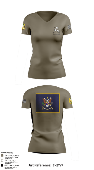 Women's Short Sleeve Vneck Shirt, , Army, Teamtime, Team time, sublimation, custom sports apparel, team uniforms, spirit wear, spiritwear, sports uniforms, custom shirts, team store, custom team store, fundraiser sports, apparel fundraiser
