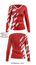Athens Christian Preparatory Academy 56302561 Women's Long Sleeve V-neck Shirt - 1