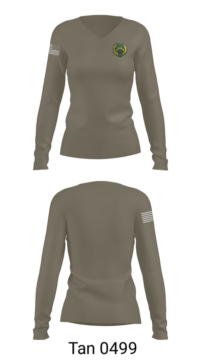 716th MP Bn 98183113 Women's Long Sleeve V-neck Shirt - 41