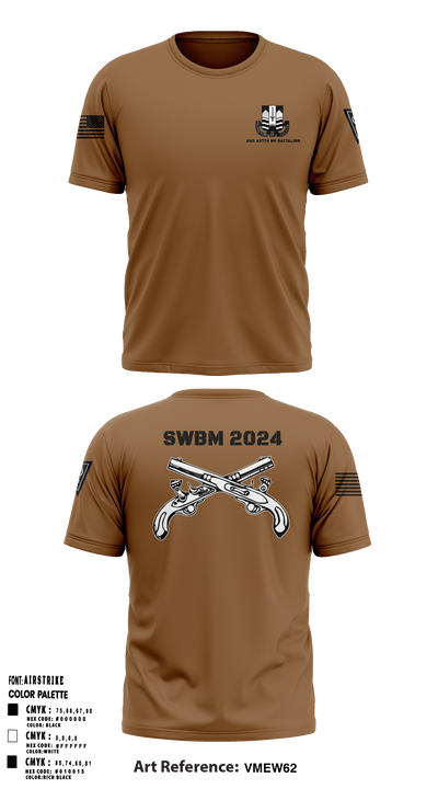 HHD 437th MP BN 73835044 Short Sleeve Performance Shirt - 52
