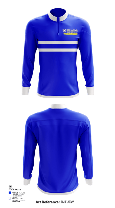 McCall Middle School golf 15496033 Quarter Zip Jacket - 1
