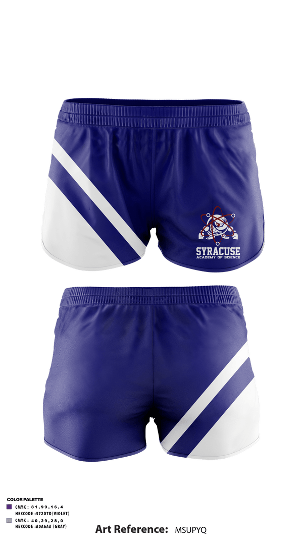 Track Shorts, Syracuse Academy of Science, Track & Field, Teamtime, Team time, sublimation, custom sports apparel, team uniforms, spirit wear, spiritwear, sports uniforms, custom shirts, team store, custom team store, fundraiser sports, apparel fundraiser