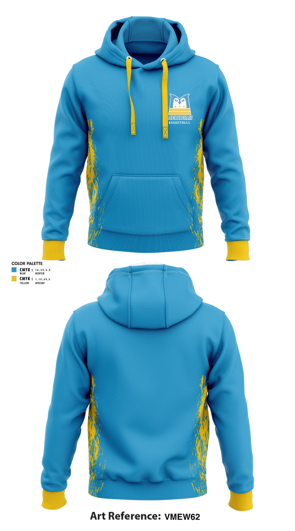 Hoodie, Meridian Public Charter School Basketball, Men's Basketball, Teamtime, Team time, sublimation, custom sports apparel, team uniforms, spirit wear, spiritwear, sports uniforms, custom shirts, team store, custom team store, fundraiser sports, apparel fundraiser