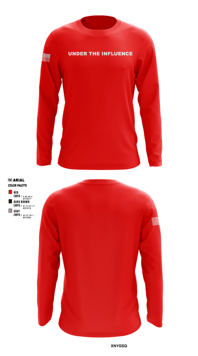 Under the Influence 84055504 Long Sleeve Performance Shirt - 1