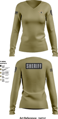 Henry County S.E.R.T. 87395571 Women's Long Sleeve V-neck Shirt - 4