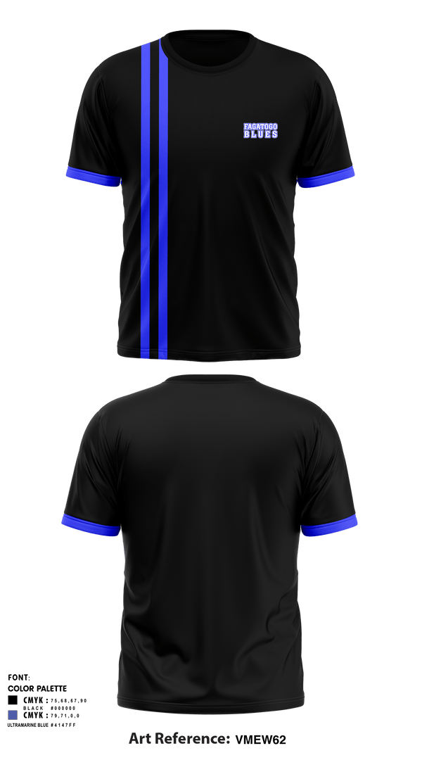 Short Sleeve Performance Shirt, Fagatogo Blues, Men's Soccer, Teamtime, Team time, sublimation, custom sports apparel, team uniforms, spirit wear, spiritwear, sports uniforms, custom shirts, team store, custom team store, fundraiser sports, apparel fundraiser