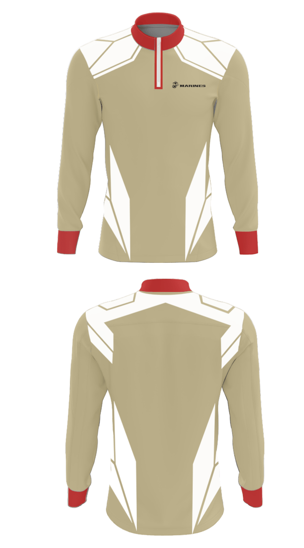 Quarter Zip Jacket, , Marines, Teamtime, Team time, sublimation, custom sports apparel, team uniforms, spirit wear, spiritwear, sports uniforms, custom shirts, team store, custom team store, fundraiser sports, apparel fundraiser