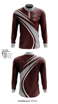 Chattanooga Valley Middle School Basketball 24741266 Quarter Zip Jacket - 1
