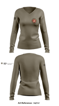 3rd Battalion 6th Marines Kilo Company 45058501 Women's Long Sleeve V-neck Shirt - 2