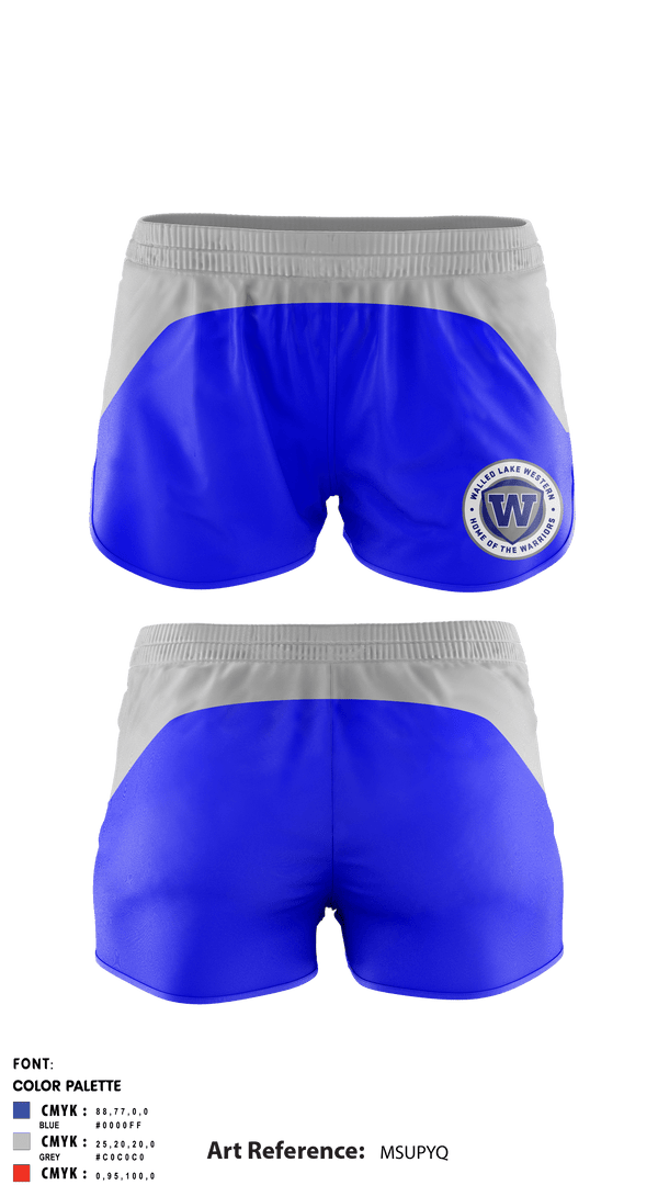 Women's Shorts, Walled Lake Western High School Softball, Softball, Teamtime, Team time, sublimation, custom sports apparel, team uniforms, spirit wear, spiritwear, sports uniforms, custom shirts, team store, custom team store, fundraiser sports, apparel fundraiser