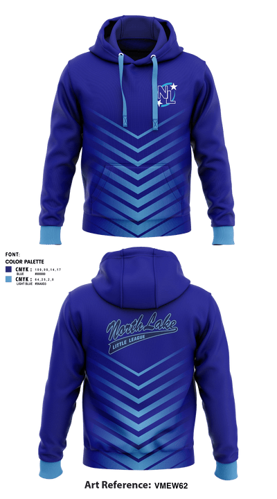 North Lake Little League 43876965 Hoodie - 1