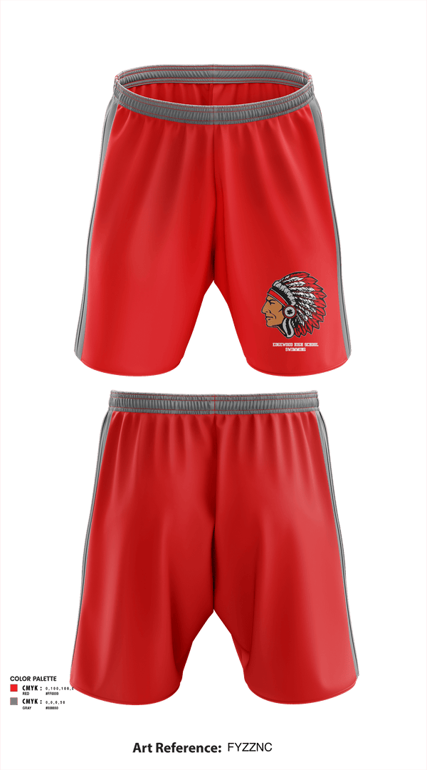 Athletic Shorts With Pockets, Edgewood High School Swimming, Swimming, Teamtime, Team time, sublimation, custom sports apparel, team uniforms, spirit wear, spiritwear, sports uniforms, custom shirts, team store, custom team store, fundraiser sports, apparel fundraiser